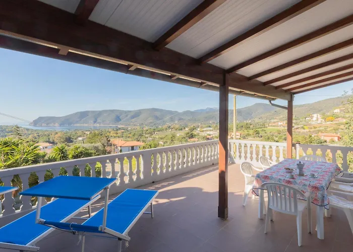 Casa Teo, Vista Mozzafiato A Lacona! Lejlighed